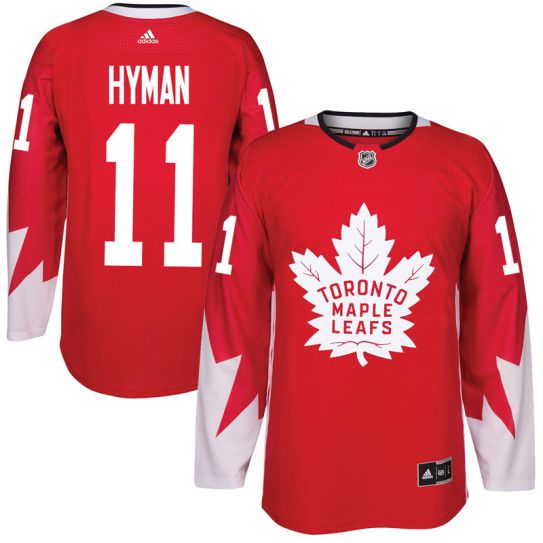 2017 NHL Toronto Maple Leafs Men #11 Zach Hyman red jersey->toronto maple leafs->NHL Jersey